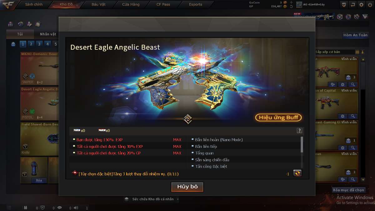 shop acc cf uy tin gia re